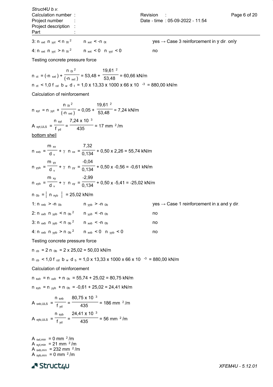 Reinforcement calculation plate Eurocode - Struct4u